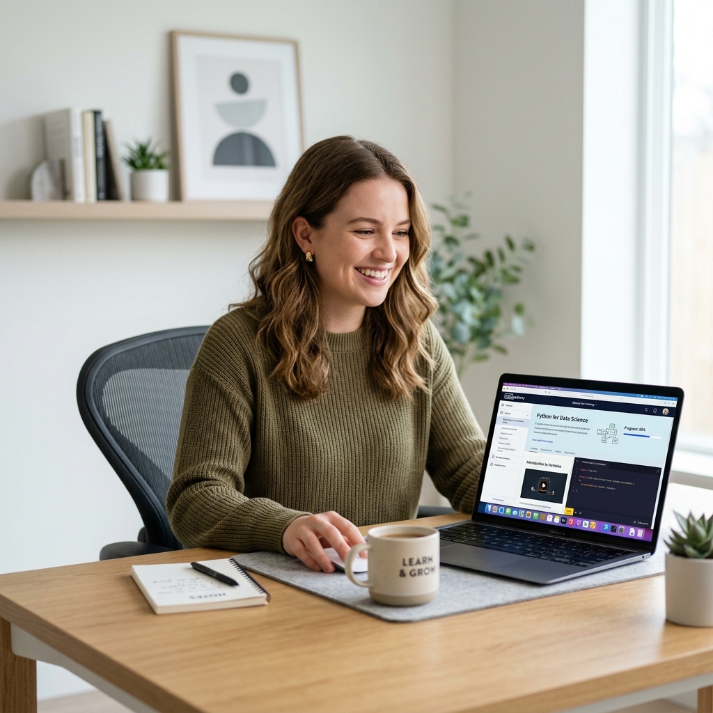 Student learning online